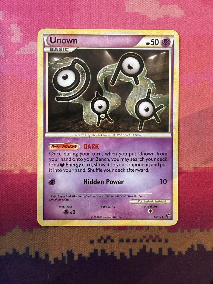 Pokemon Card Unown Undaunted 40/90 Near Mint