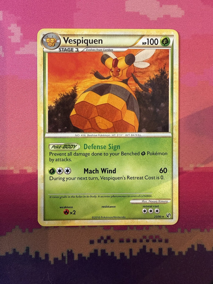 Pokemon Card Vespiquen Undaunted Rare 23/90 Near Mint