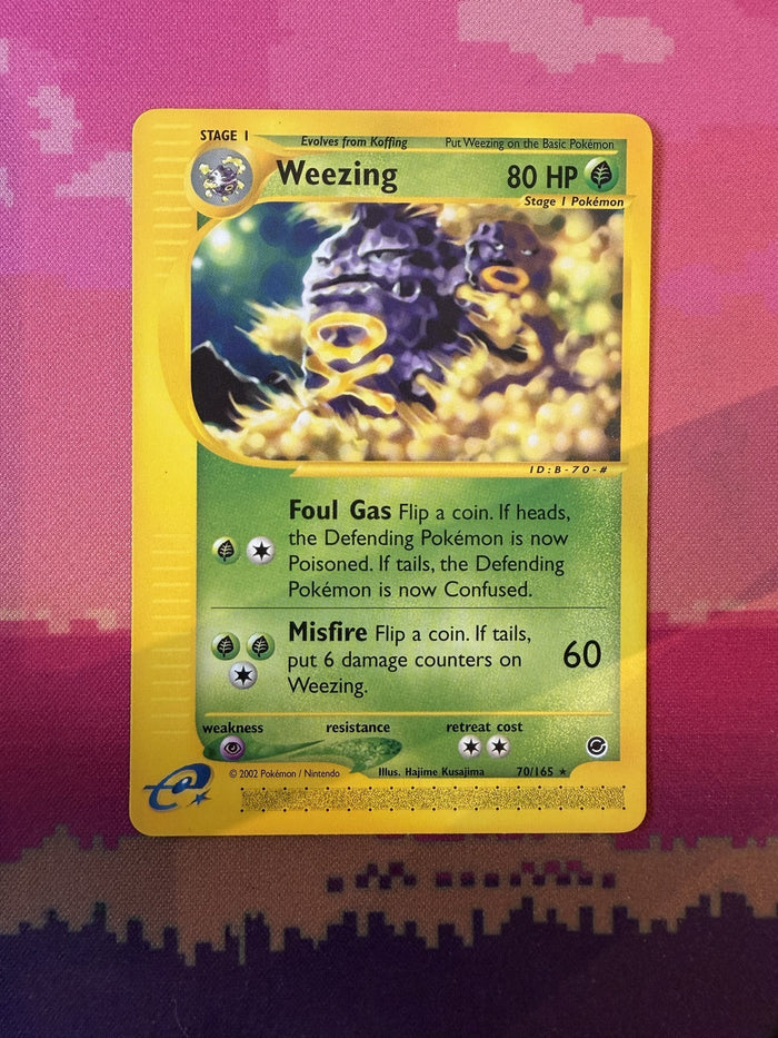 Pokemon Card Weezing Expedition Rare 70/165 Near Mint