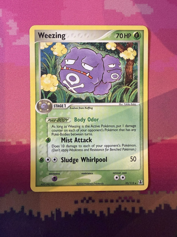 Pokemon Card Weezing Delta Species 33/113 Near Mint