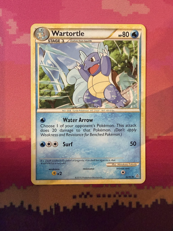 Pokemon Card Wartortle Unleashed Uncommon 42/95 Near Mint