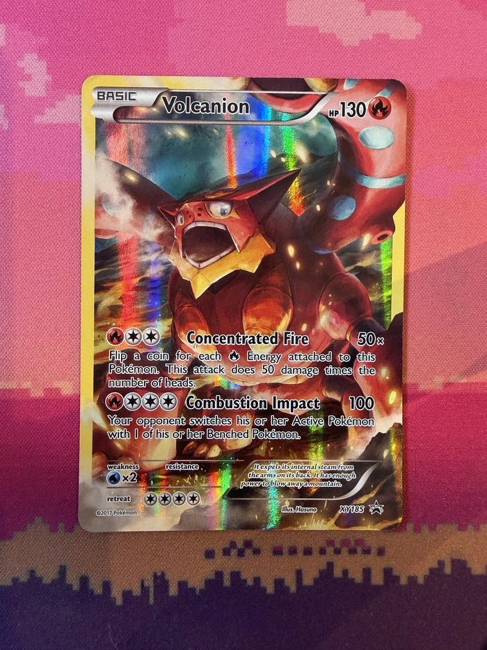 Pokemon Card Volcanion XY Black Star Promo Holo Promo XY185 Near Mint