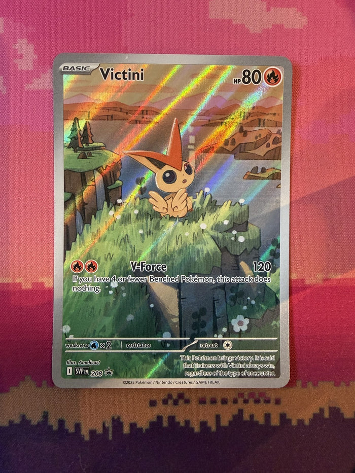 Pokemon Card Victini Scarlet & Violet Promo Black Star Promo SVP 208 Near Mint