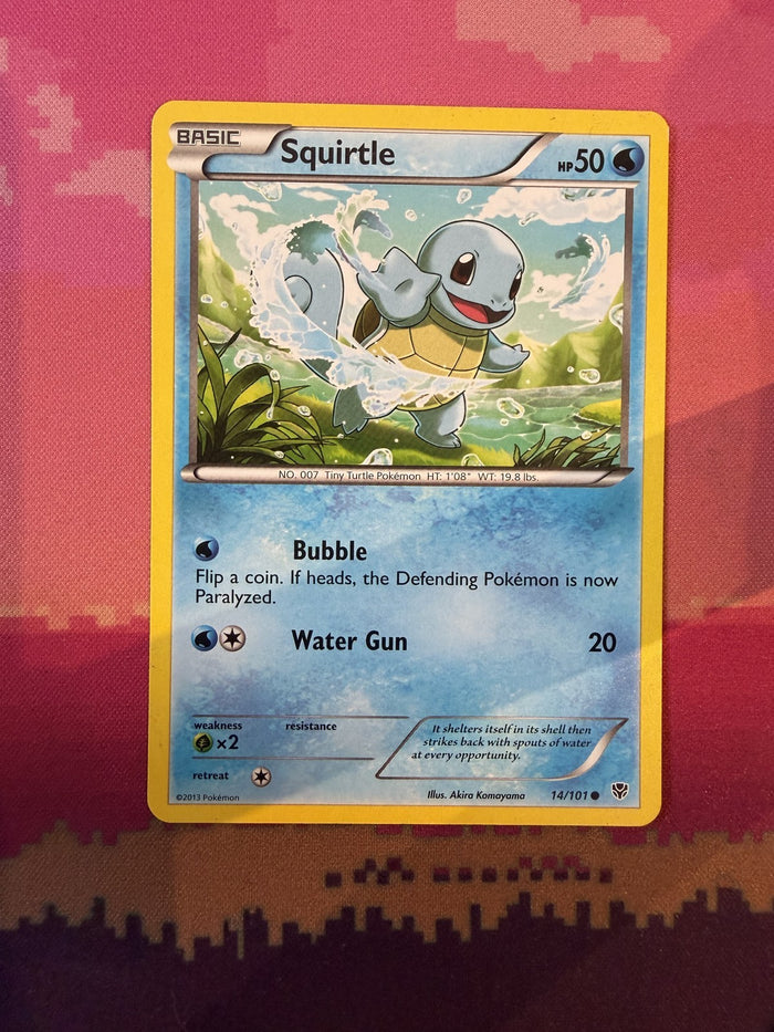 Pokemon Card Squirtle Plasma Blast Common 14/101 Near Mint