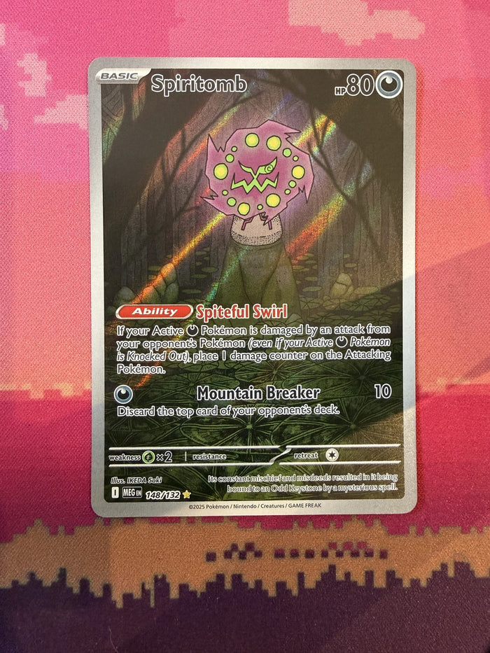 Pokemon Card Spiritomb Mega Evolution Illustration Rare 148/132 Near Mint