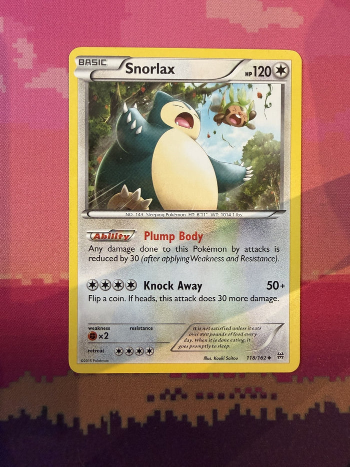 Pokemon Card Snorlax BREAKthrough 118/162 Near Mint