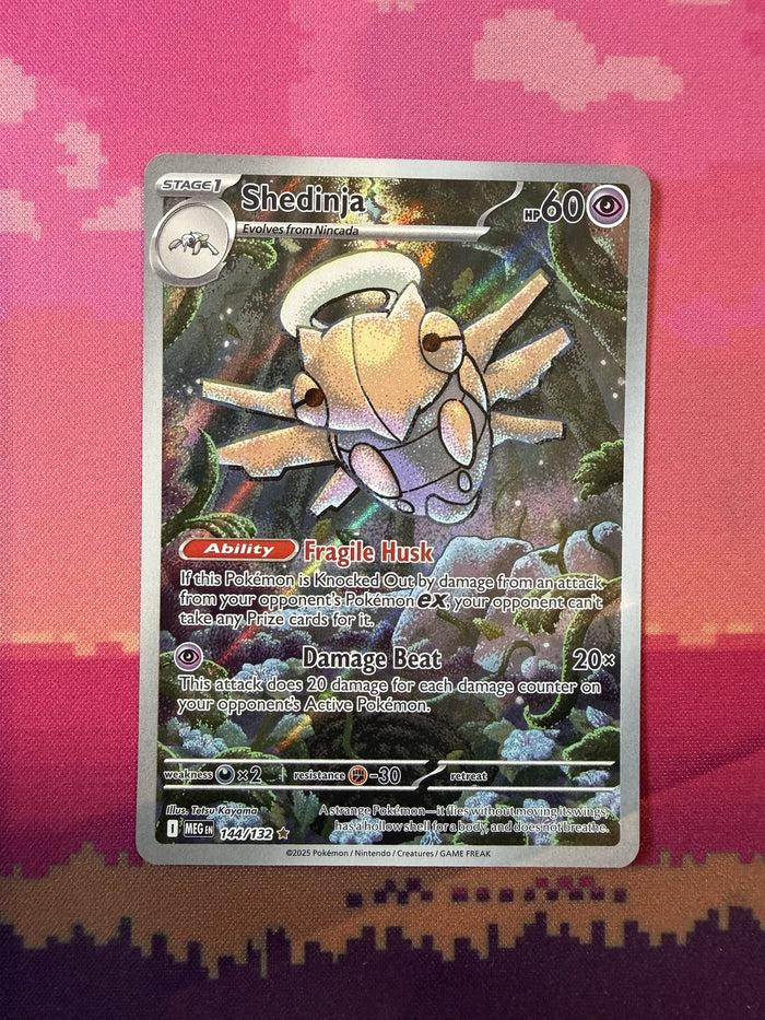 Pokemon Card Shedinja Mega Evolution Illustration Rare 144/132 Near Mint