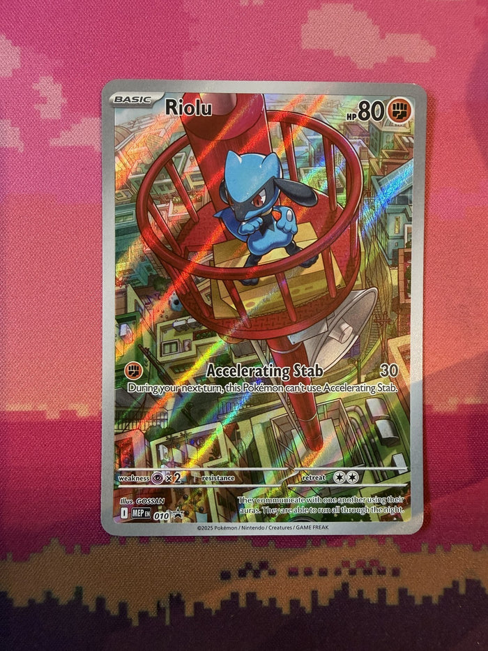Pokemon Card Riolu Mega Evolution Promo Black Star Promo 010 Near Mint