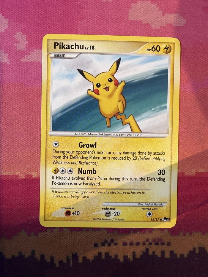 Pokemon Card Pikachu POP Series 9 Common 15/17 Near Mint