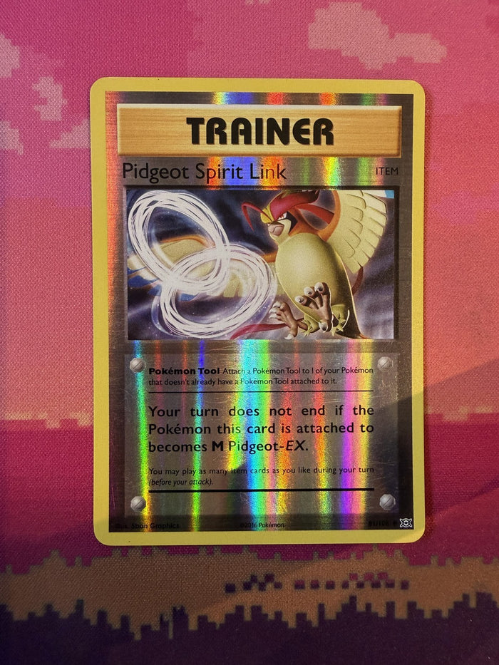 Pokemon Card Pidgeot Spirit Link Evolutions Reverse Holo 81/108 Near Mint