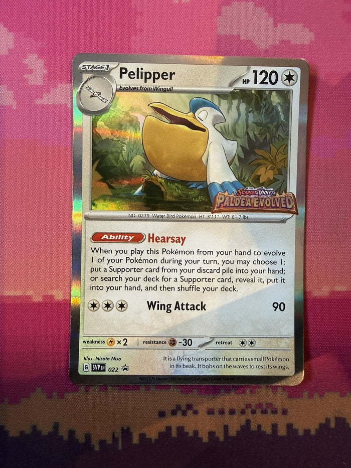 Pokemon Card Pelipper Scarlet & Violet Promo Black Star Promo SVP 022 Near Mint