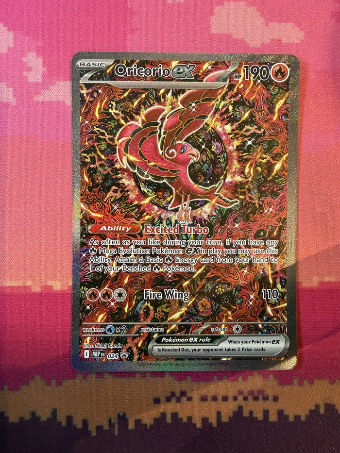 Pokemon Card Oricorio ex Mega Evolution Promo Black Star Promo MEP 024 Near Mint