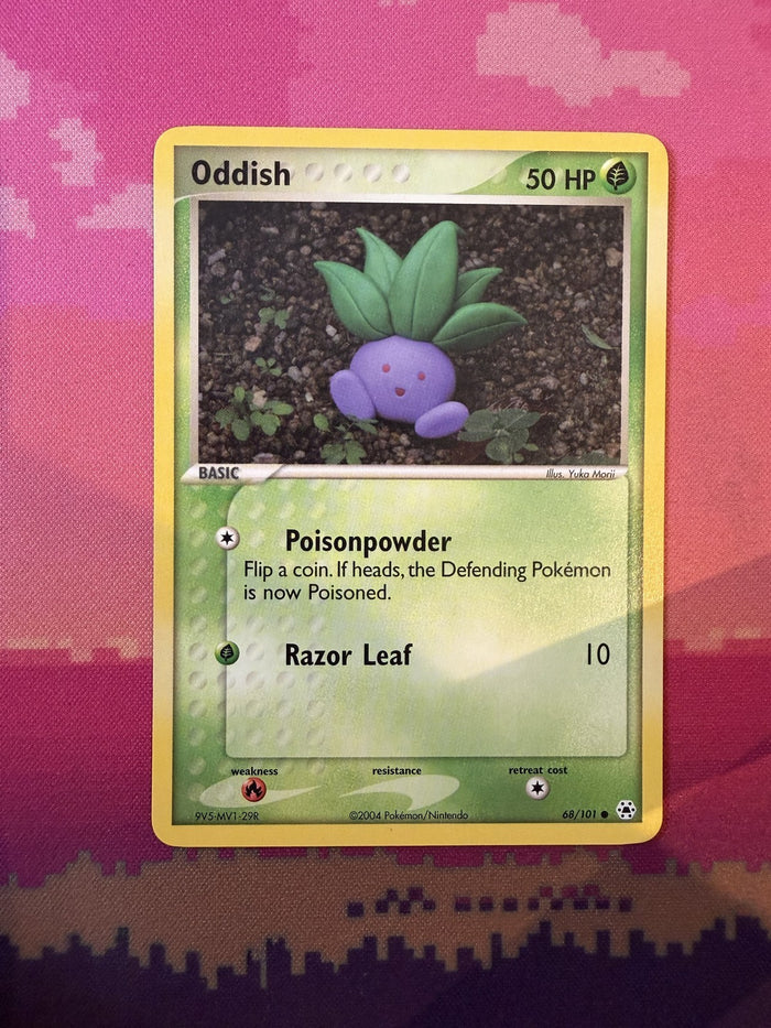 Pokemon Card Oddish Hidden Legends Common 68/101 Near Mint