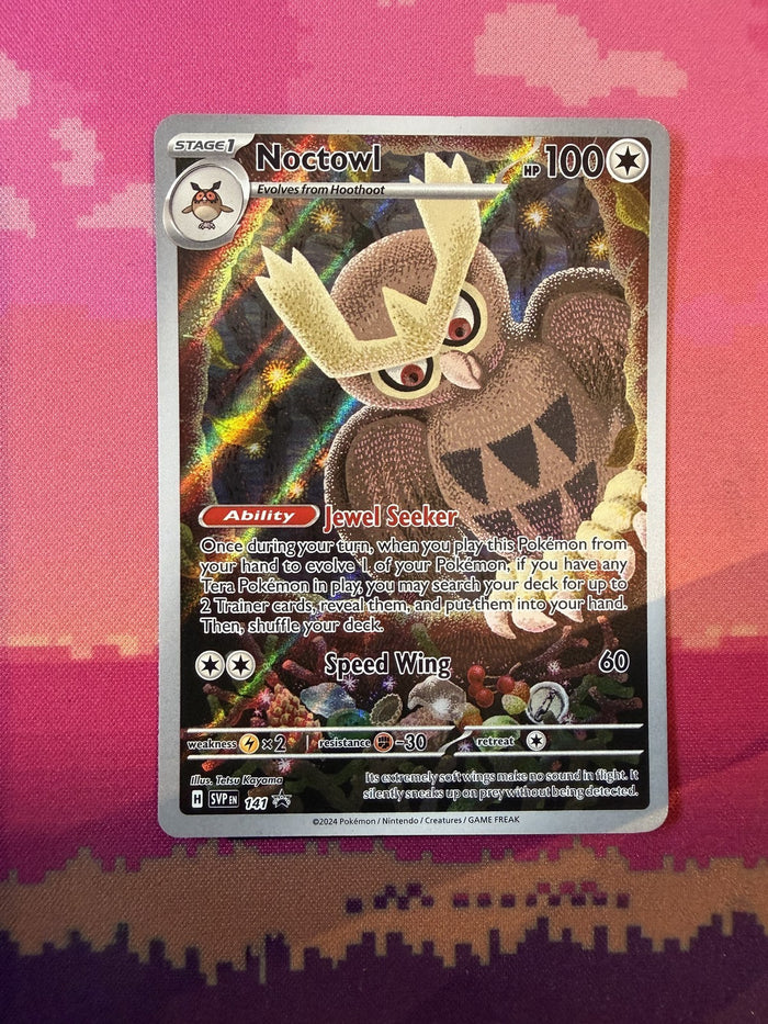 Pokemon Card Noctowl Scarlet & Violet Promo Black Star Promo SVP 141 Near Mint