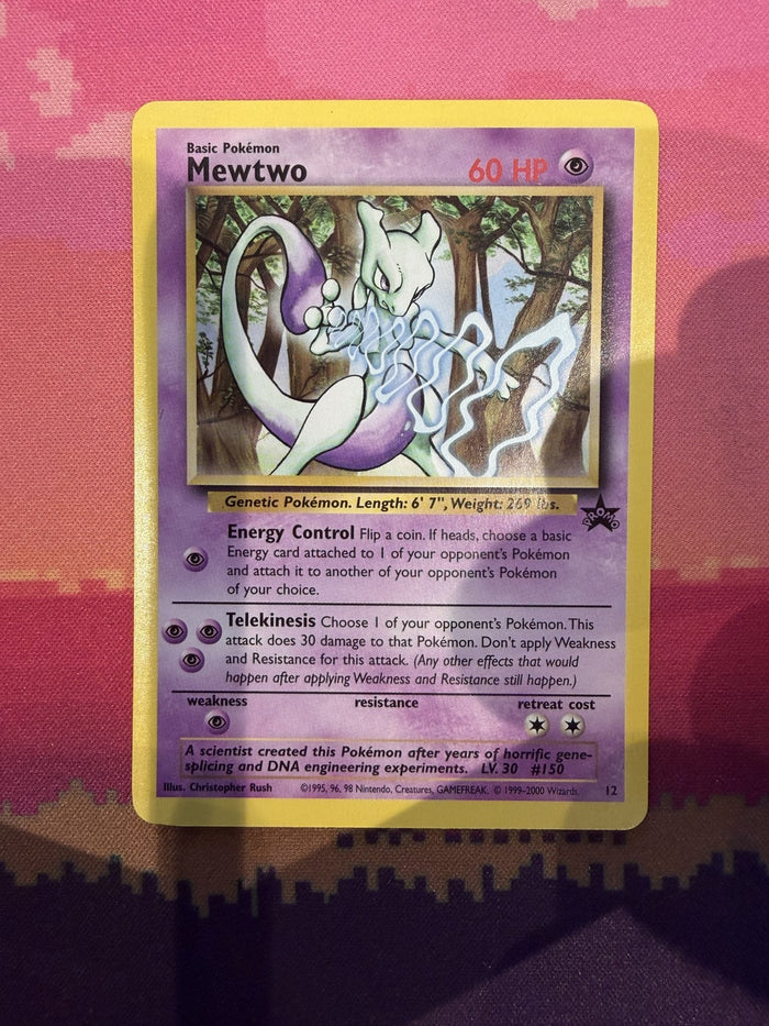 Pokemon Card Mewtwo Wizards Black Star Promos Promo 12 Near Mint