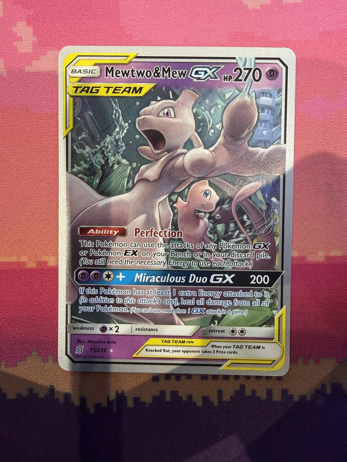 Pokemon Card Mewtwo & Mew GX World Championships 71/236 Near Mint