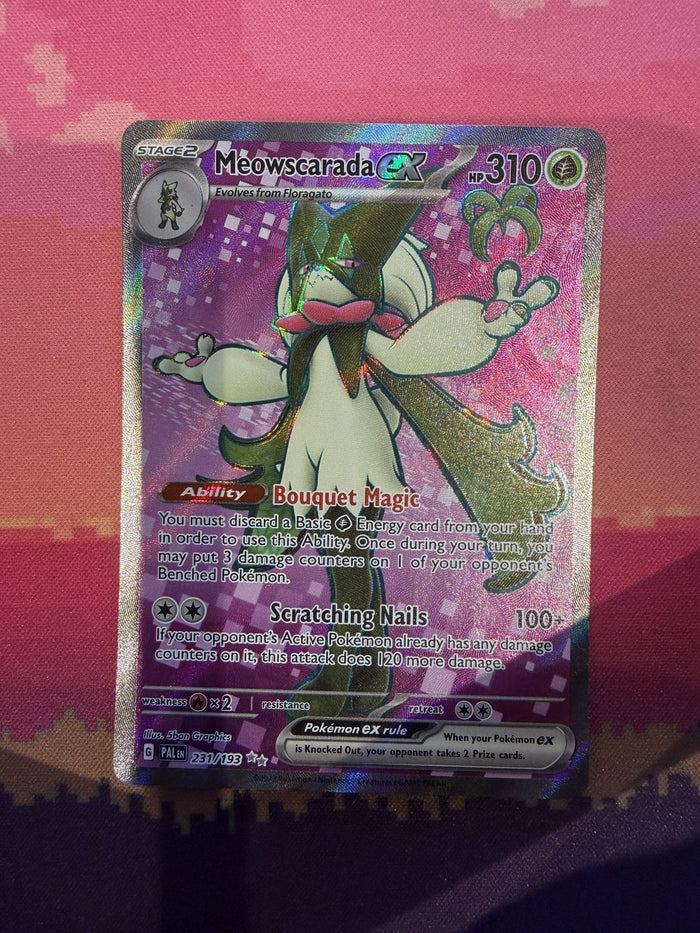 Pokemon Card Meowscarada ex Paldea Evolved Ultra Rare 231/193 Near Mint