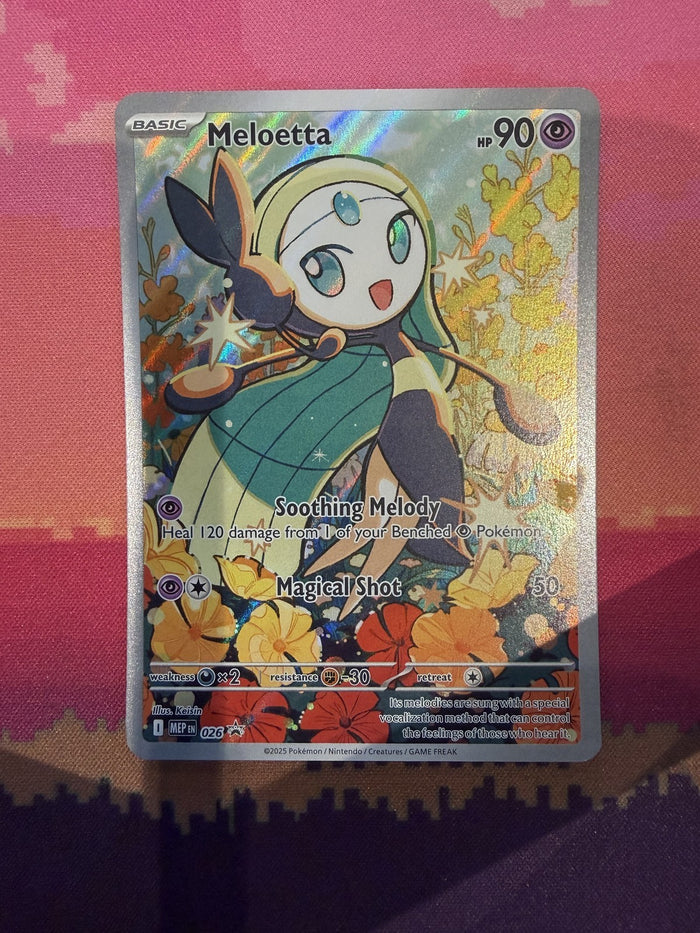 Pokemon Card Meloetta Mega Evolution Promo 026 Near Mint