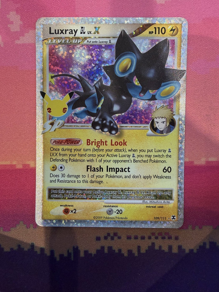 Pokemon Card Luxray GL LV.X Celebrations Classic Collection Holo Rare 109/111 NM