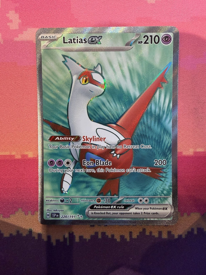 Pokemon Card Latias ex Surging Sparks Ultra Rare 220/191 Near Mint
