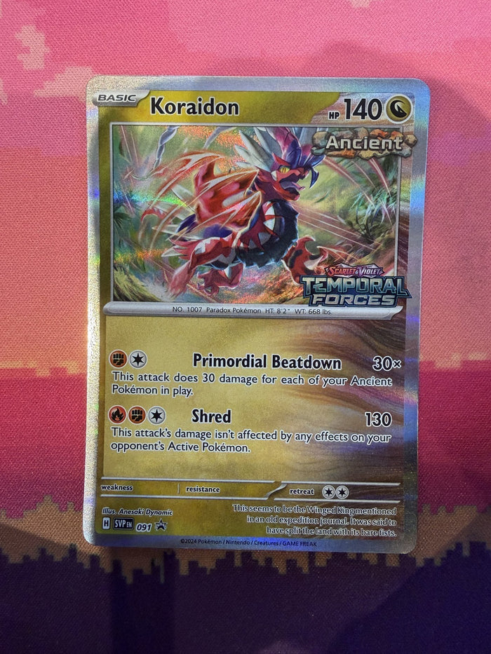 Pokemon Card Koraidon Scarlet & Violet Promo Black Star Promo SVP 091 Near Mint