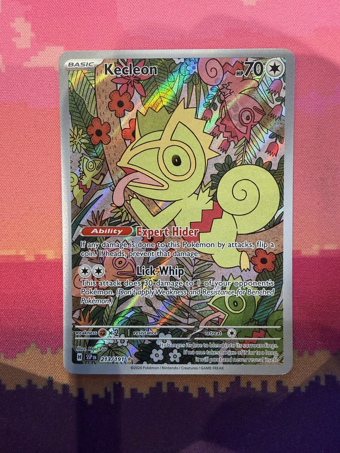 Pokemon Card Kecleon Surging Sparks Illustration Rare 213/191 Near Mint