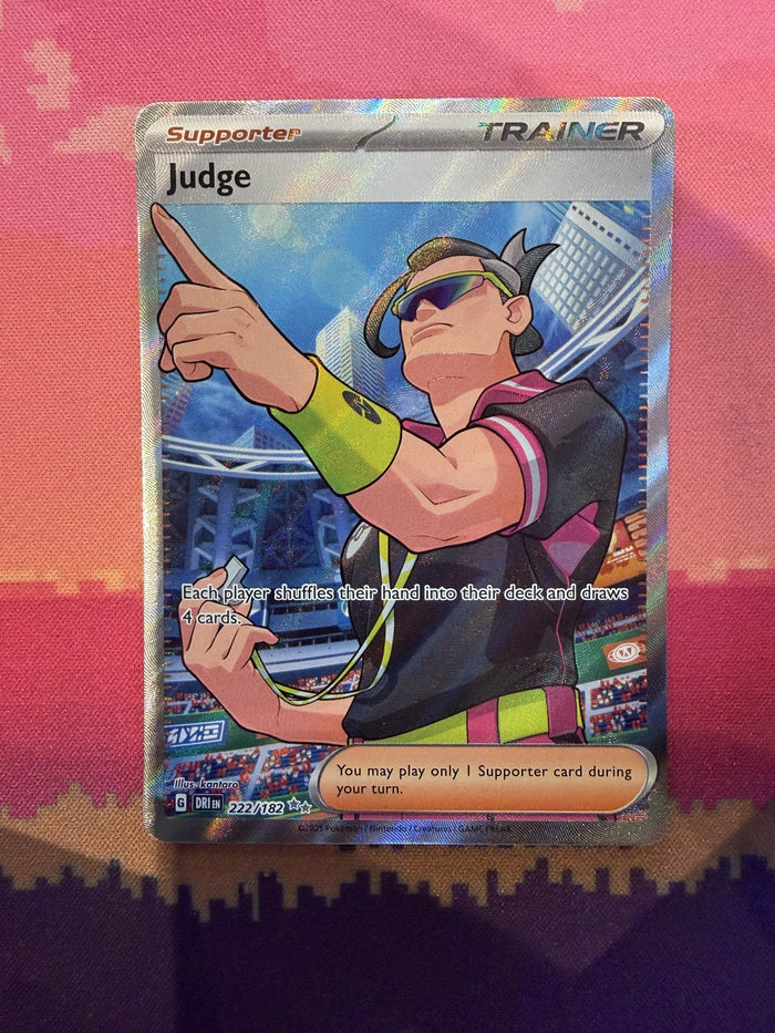 Pokemon Card Judge Destined Rivals Ultra Rare 222/182 Near Mint