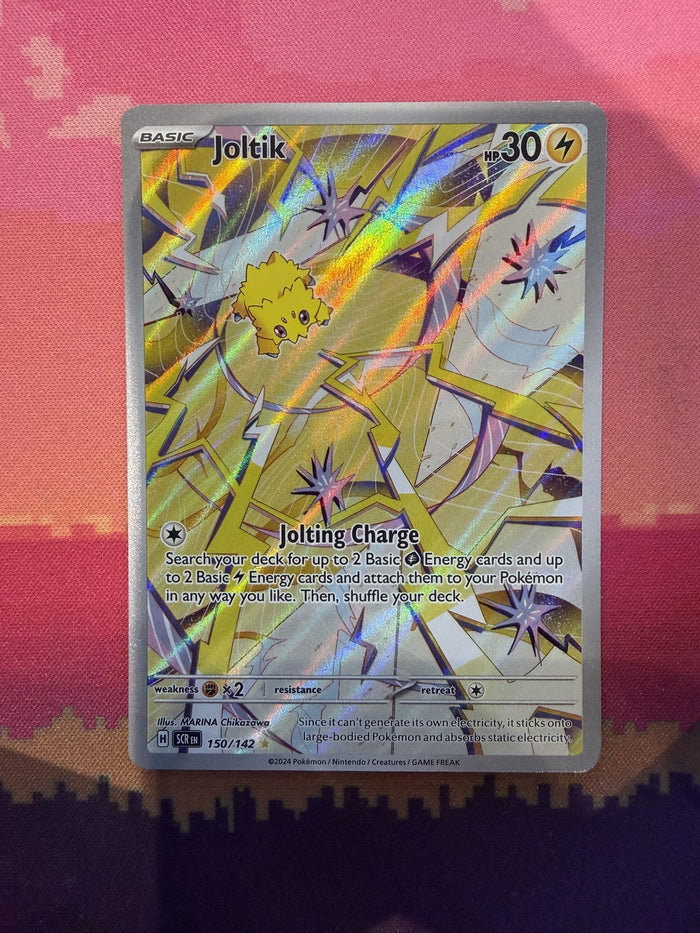 Pokemon Card Joltik Stellar Crown Illustration Rare 150/142 Near Mint