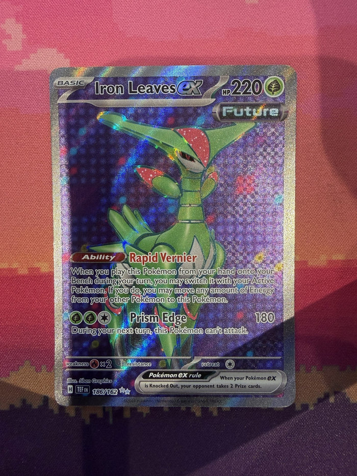 Pokemon Card Iron Leaves ex Temporal Forces Ultra Rare 186/162 Near Mint