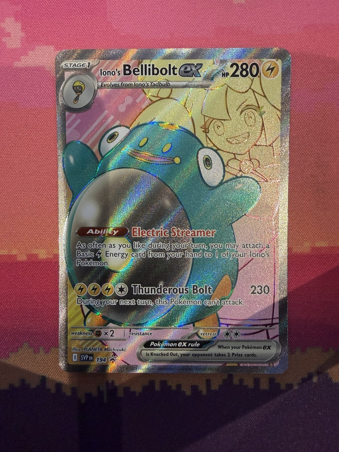 Pokemon Card Iono's Bellibolt ex Scarlet & Violet Promo SVP 194 Near Mint