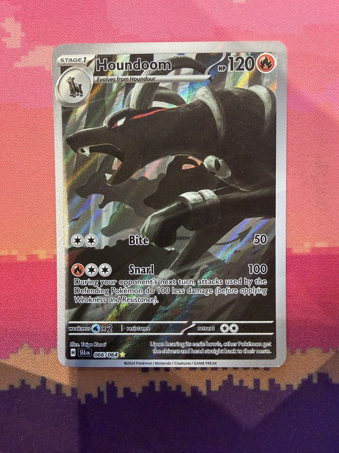 Pokemon Card Houndoom Shrouded Fable Illustration Rare 066/064 Near Mint