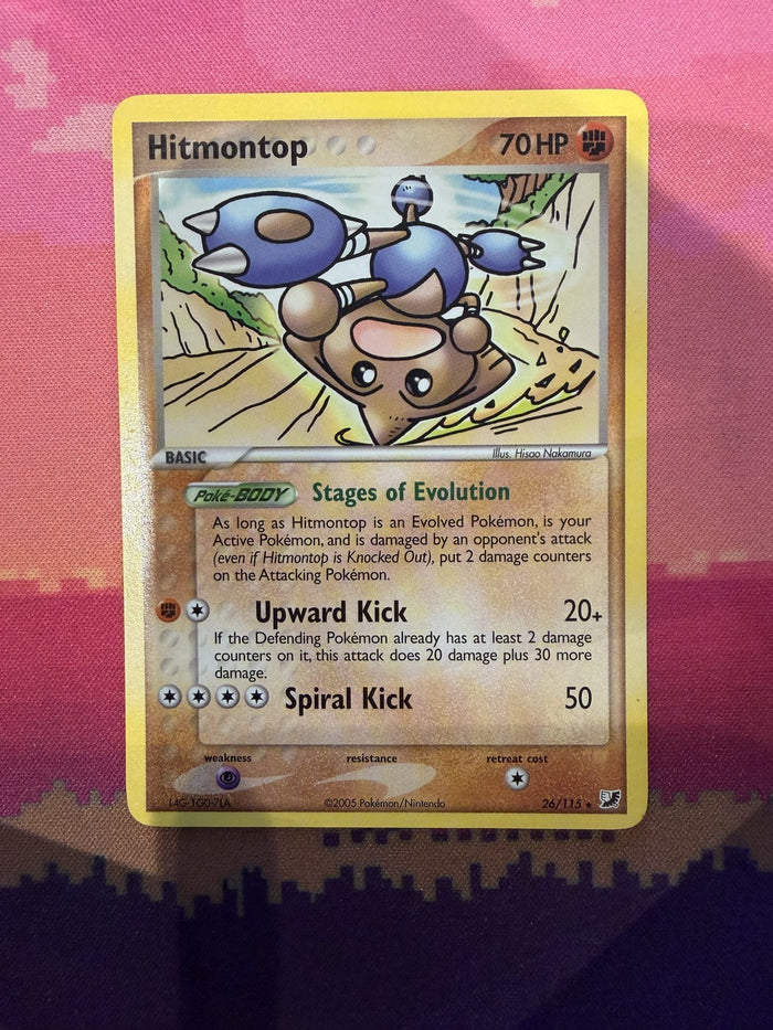 Pokemon Card Hitmontop Unseen Forces 26/115 Near Mint