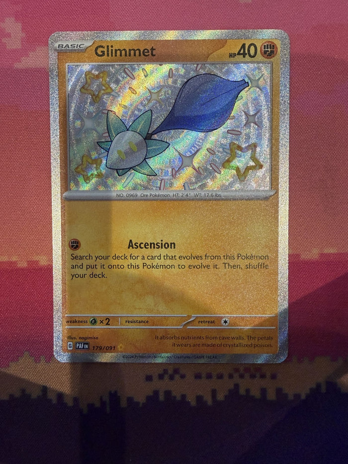 Pokemon Card Glimmet Paldean Fates Shiny Rare 179/091 Near Mint