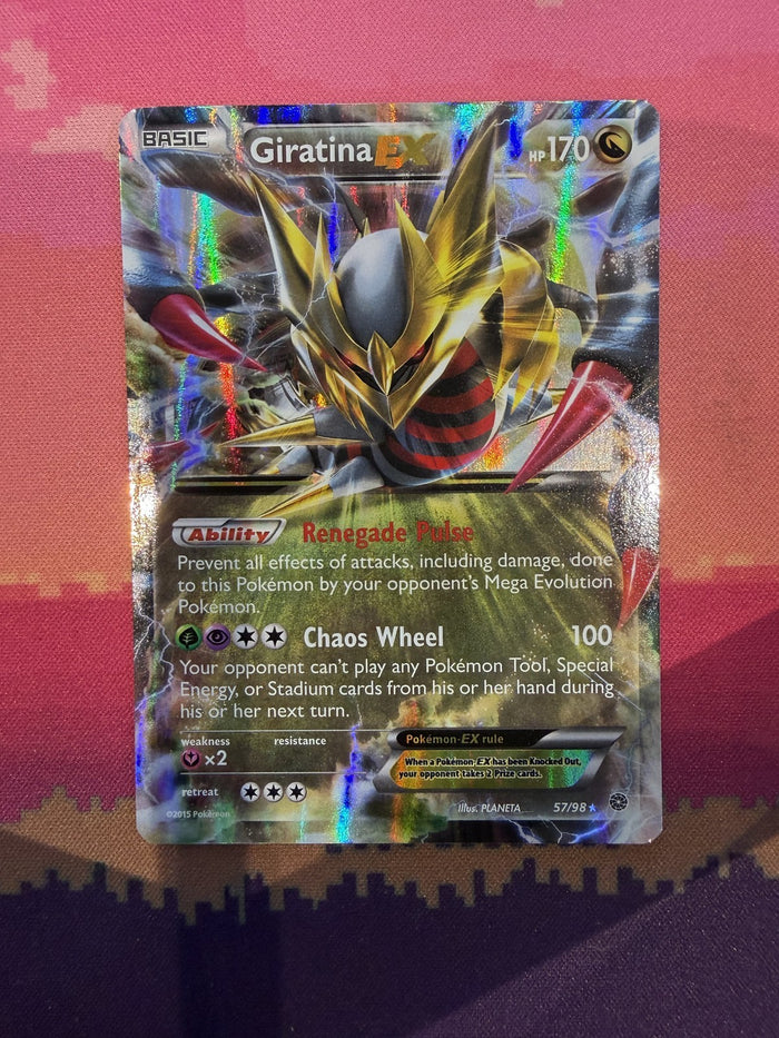 Pokemon Card Giratina EX Ancient Origins Ultra Rare 57/98 Near Mint