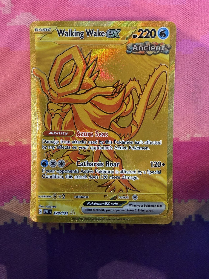 Pokemon Card Walking Wake ex Prismatic Evolutions Hyper Rare 178/131 Near Mint