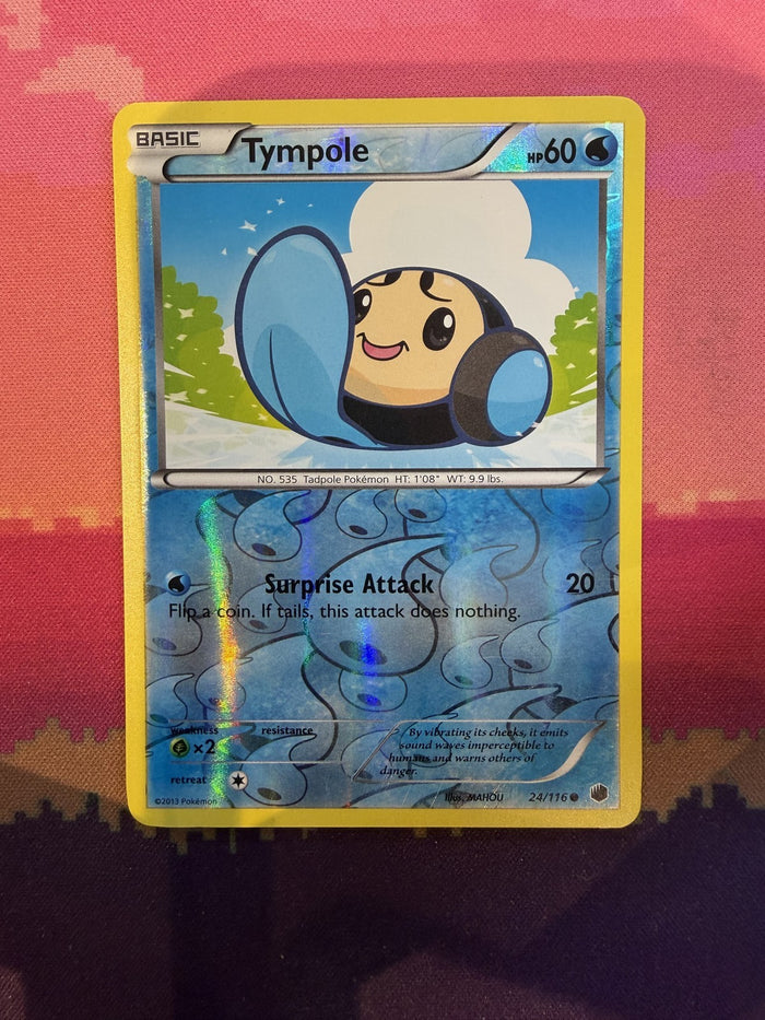 Pokemon Card Tympole Plasma Freeze Reverse Holo Common 24/116 Near Mint