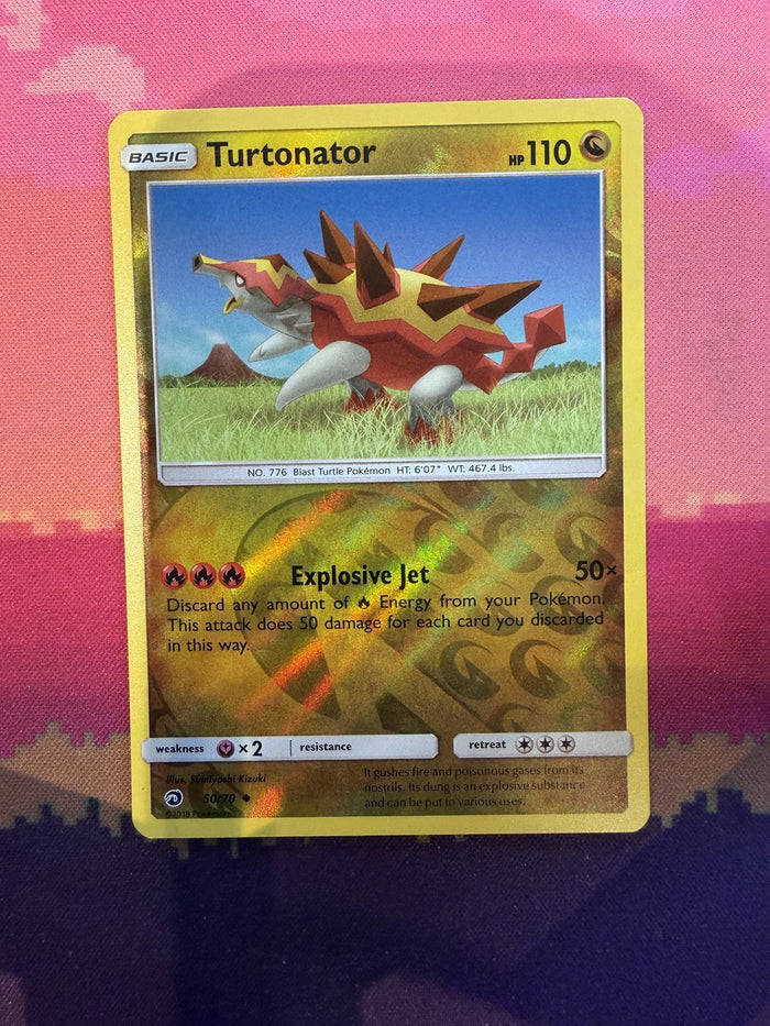Pokemon Card Turtonator Dragon Majesty Reverse Holo Uncommon 50/70 Near Mint