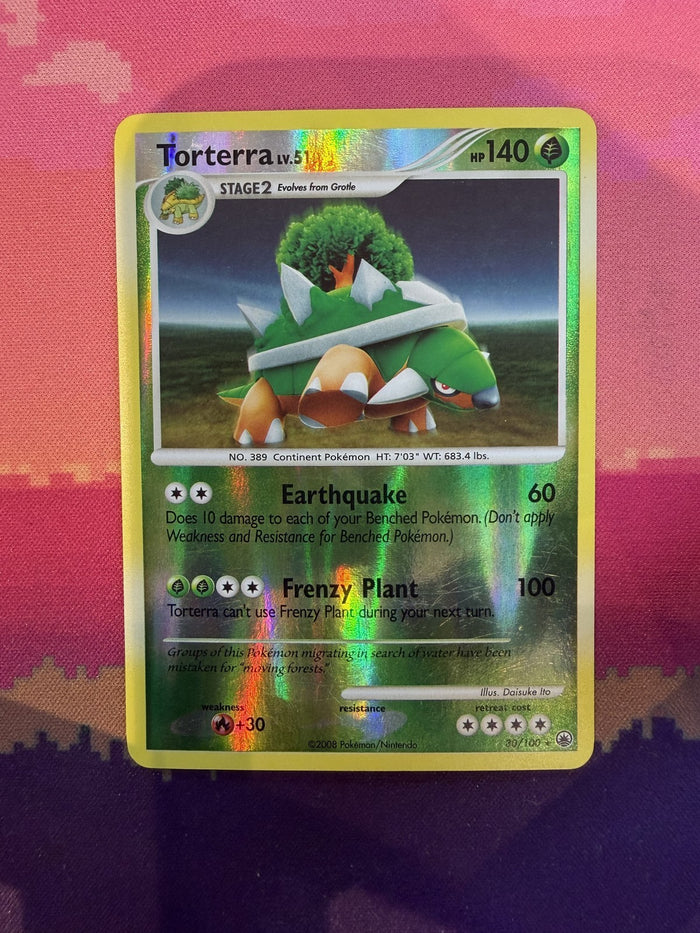 Pokemon Card Torterra Majestic Dawn Reverse Holo Uncommon 30/100 Near Mint
