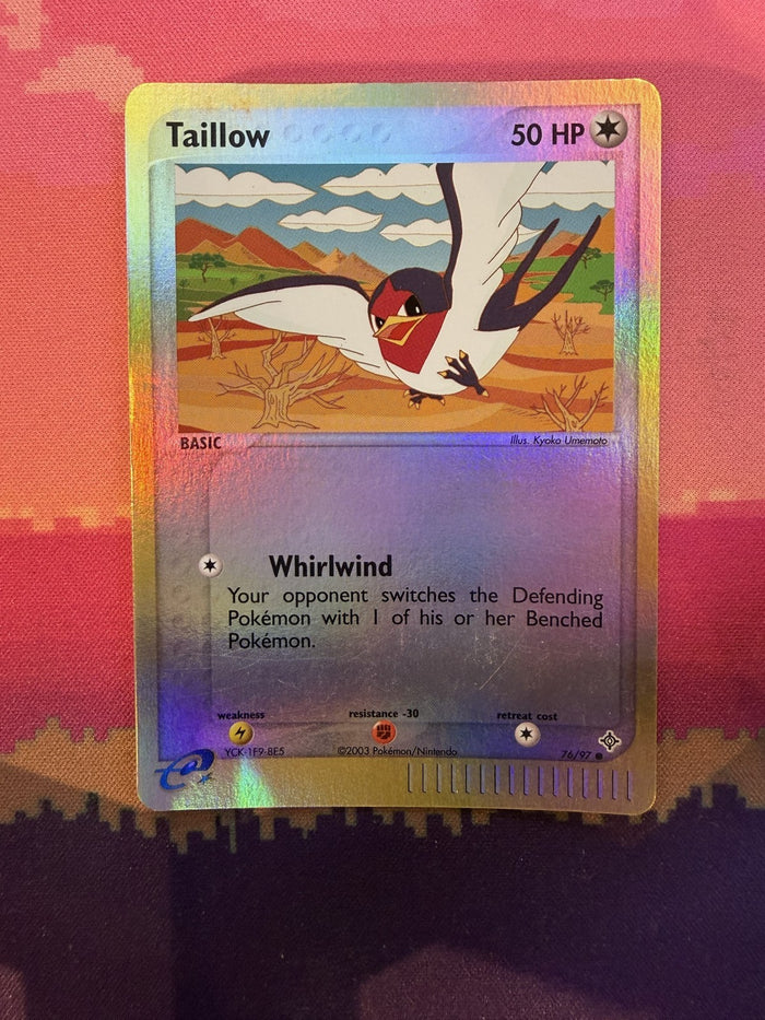 Pokemon Card Taillow Dragon Reverse Holo Common 76/97 Near Mint