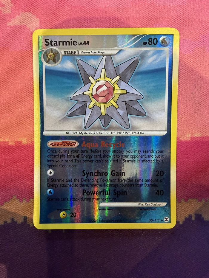 Pokemon Card Starmie LV.44 Rising Rivals Reverse Holo Uncommon 50/111 Near Mint