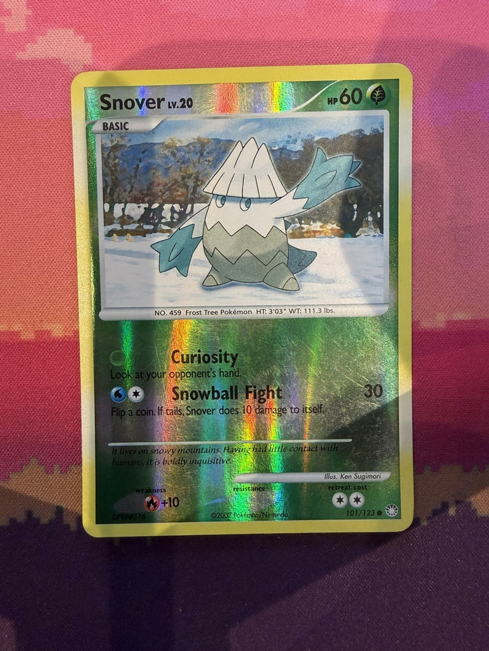 Pokemon Card Snover Mysterious Treasures Reverse Holo Common 101/123 NM