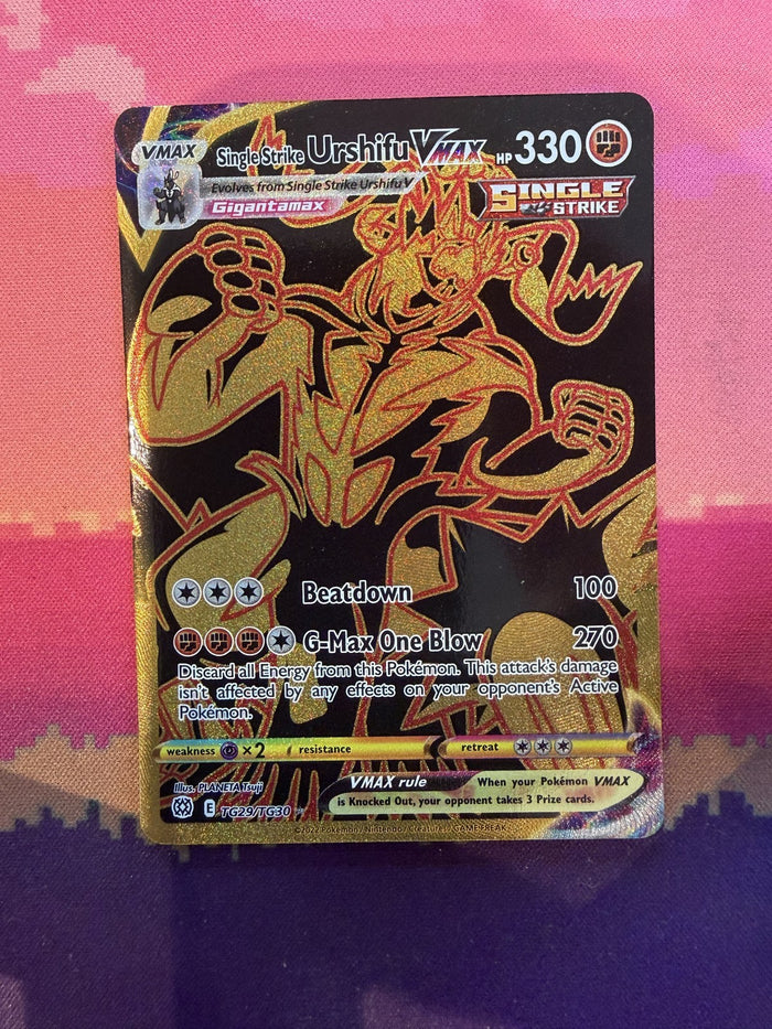 Pokemon Single Strike Urshifu VMAX Brilliant Stars Trainer Gallery TG29/TG30 NM