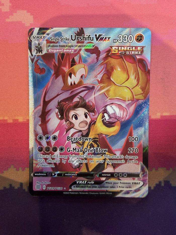 Pokemon Single Strike Urshifu VMAX Brilliant Stars Trainer Gallery TG19/TG30 NM
