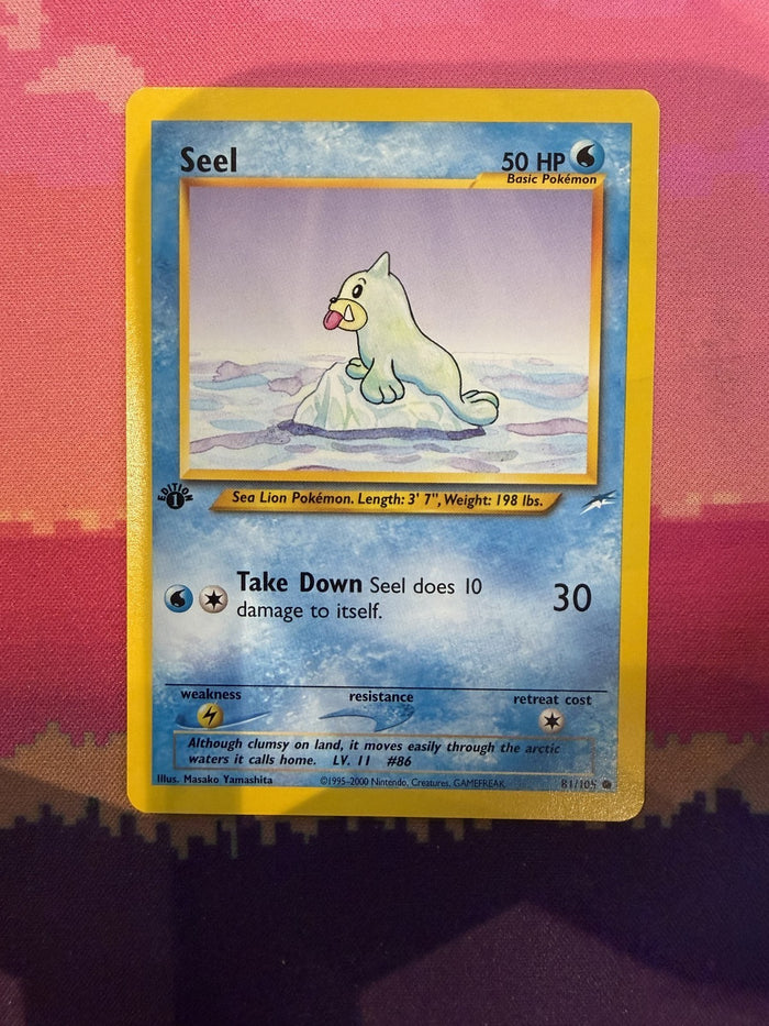 Pokemon Card Seel Neo Destiny 1st Edition Common 81/105 Near Mint