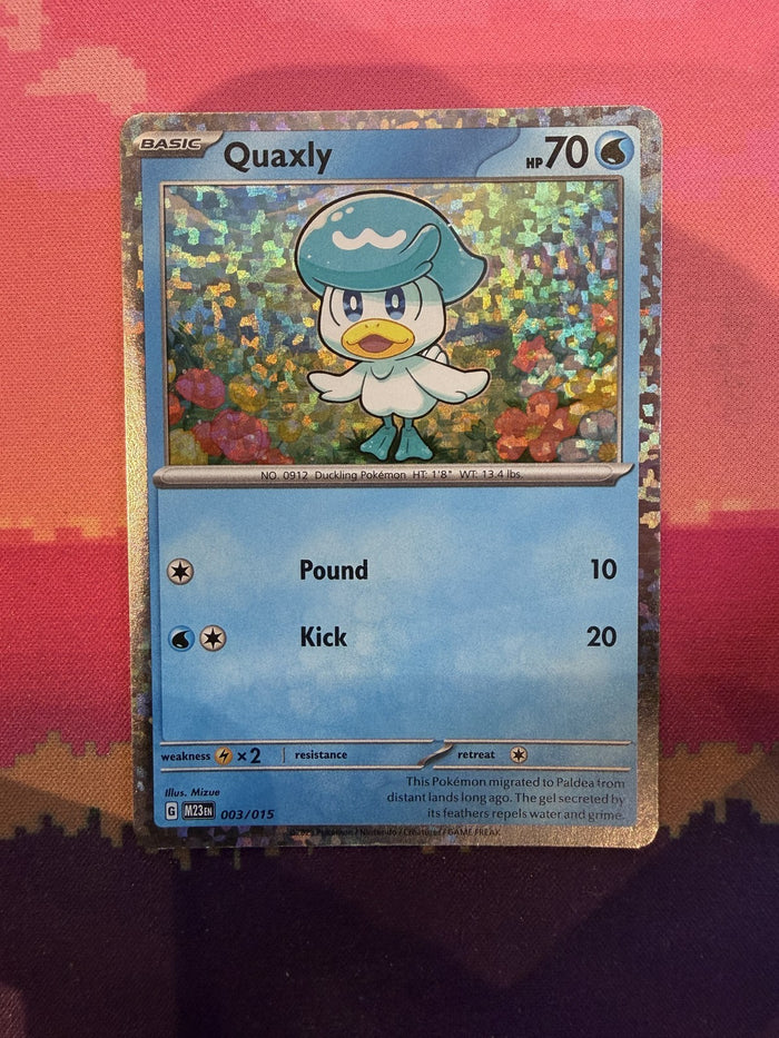 Pokemon Card Quaxly McDonald's Collection 2023 Holo 003/015 Near Mint