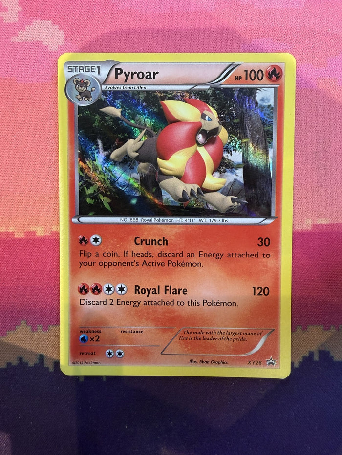 Pokemon Card Pyroar XY Promo Holo Rare XY26 Near Mint