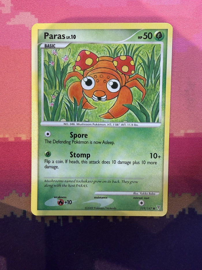 Pokemon Card Paras Supreme Victors Common 119/147 Near Mint