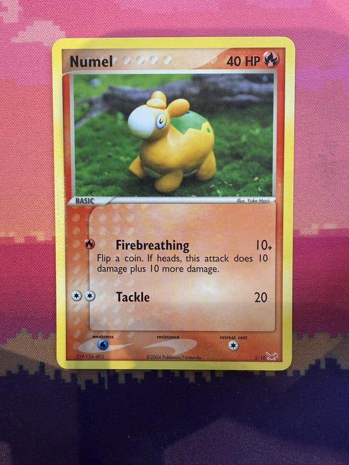 Pokemon Card Numel EX Trainer Kit Common 5/10 Near Mint