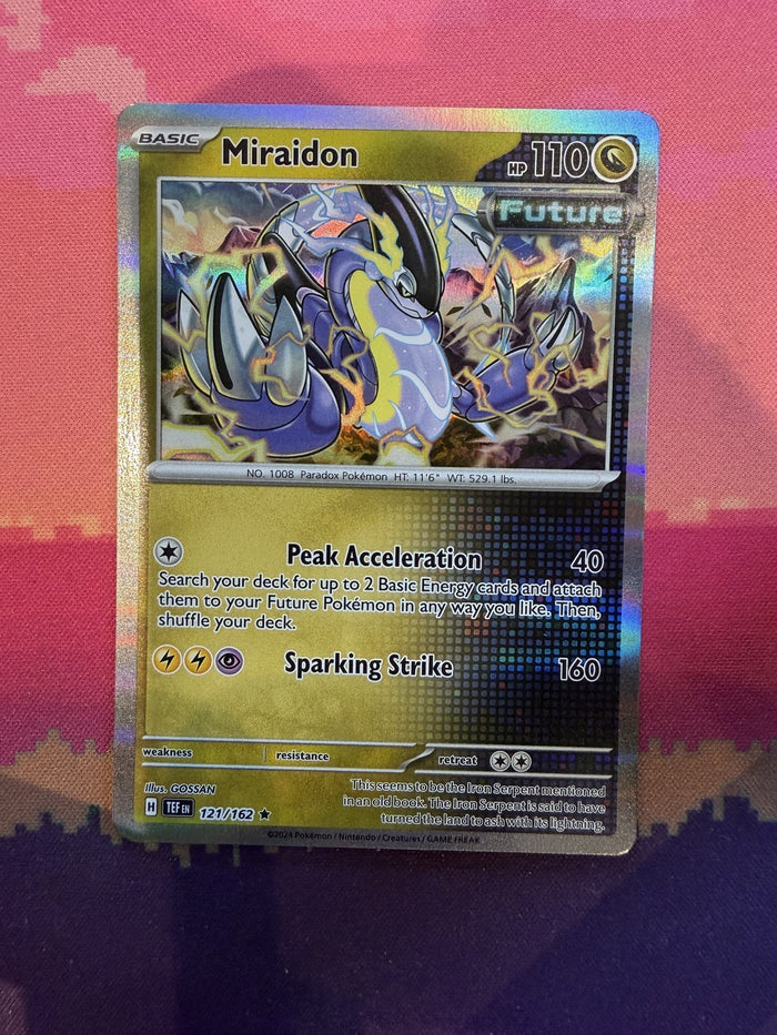 Pokemon Card Miraidon Temporal Forces Holo 121/162 Near Mint