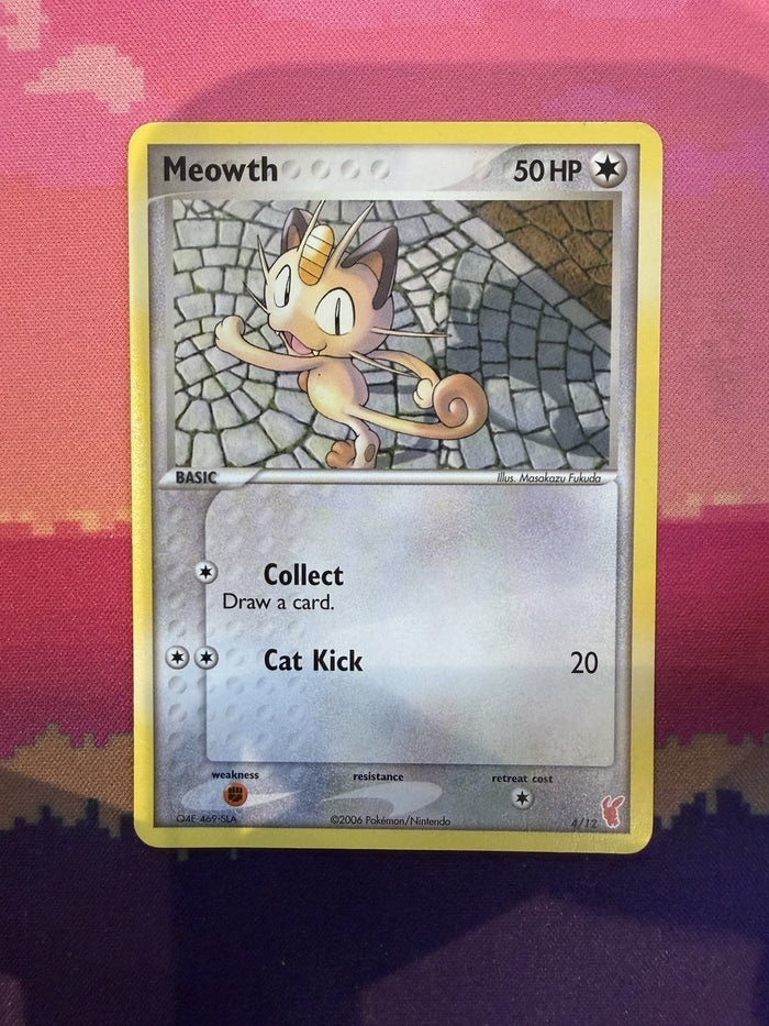 Pokemon Card Meowth EX Trainer Kit 2 4/12 Near Mint